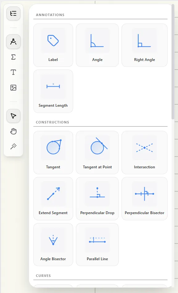 The Add Object Bar