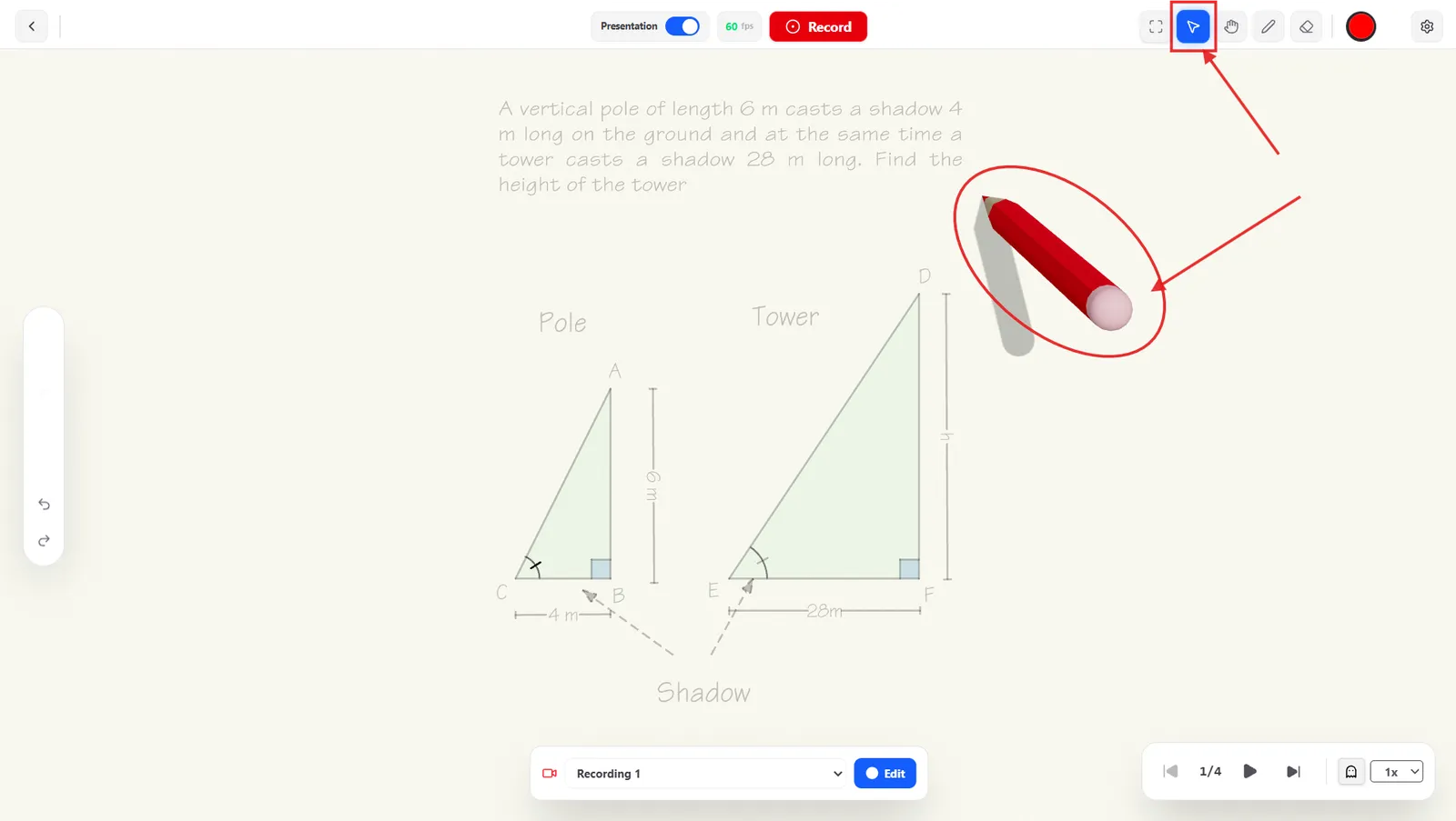The Cursor / Pointer Tool