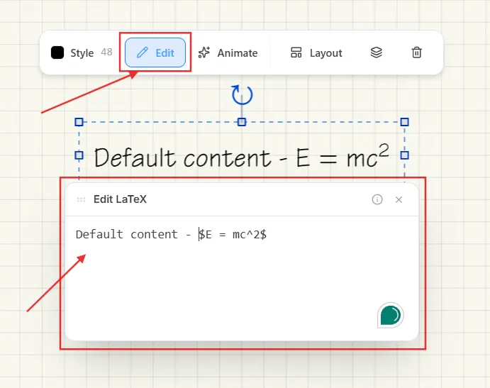 Edit LaTeX