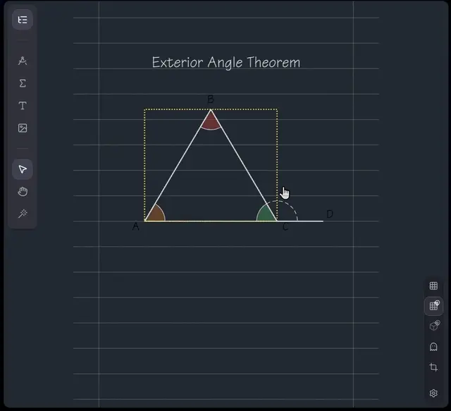 Selecting an Object on the Canvas